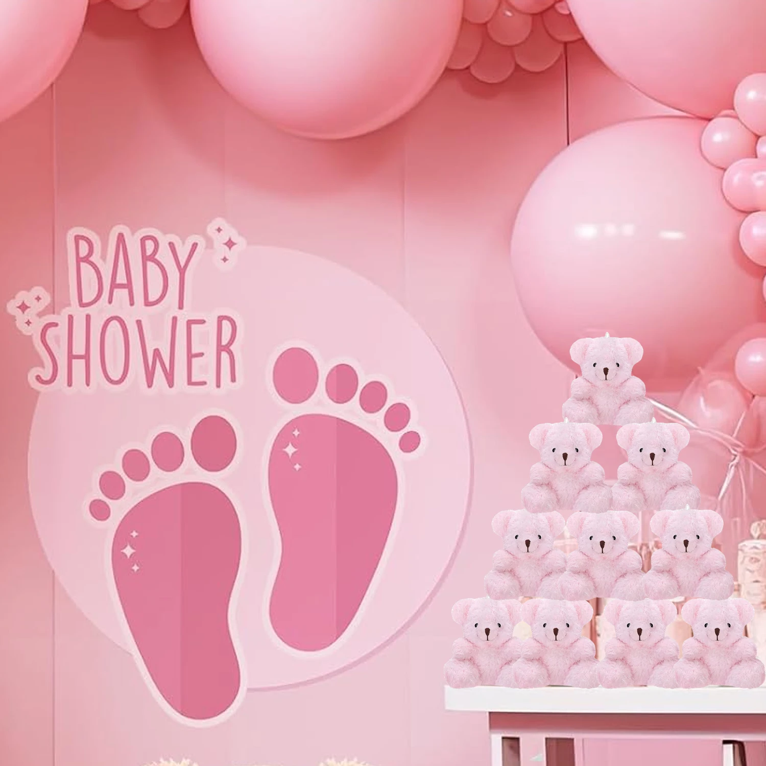 12-48PCs Mini Plush Bears Bulk for Baby Shower Gender Reveal Tiny Soft Bears Mini Teddy Bears Birthday Party Favors