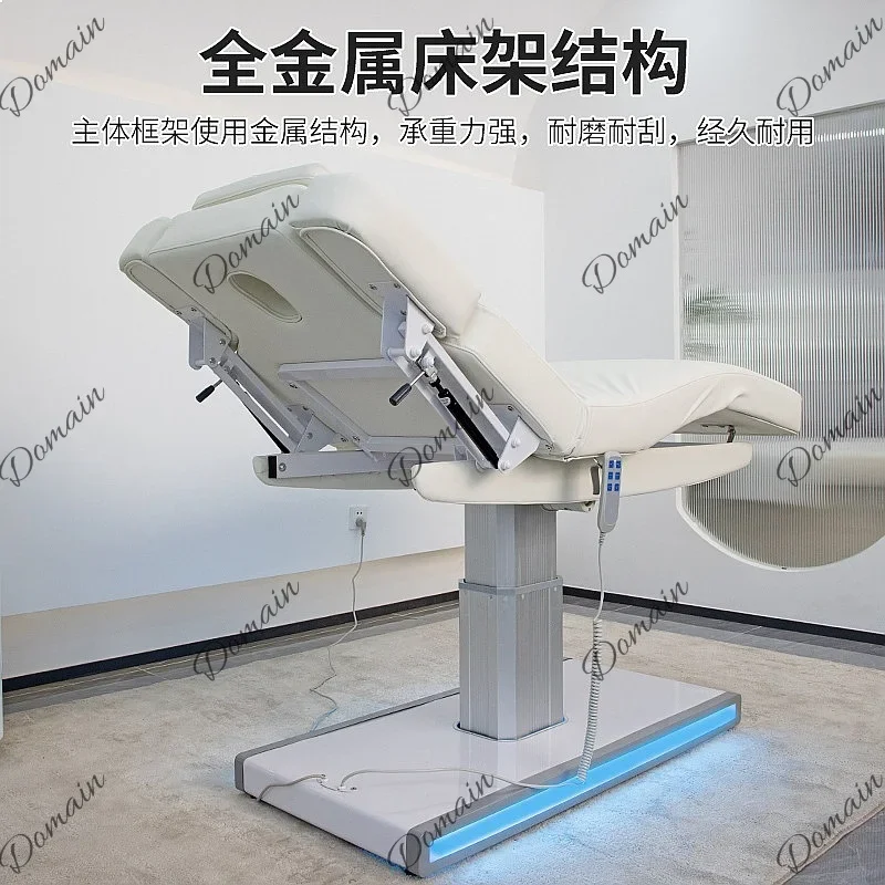 80 L Latex Electric Beauty Bed Massage Table Constant Heating Therapy Bed Spa Facial Bed with Remote Control