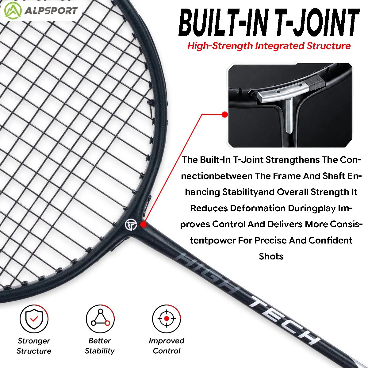 ALPSPORT RR 2Pcs Badminton Rac - Badminton Raket ulasan dan harga