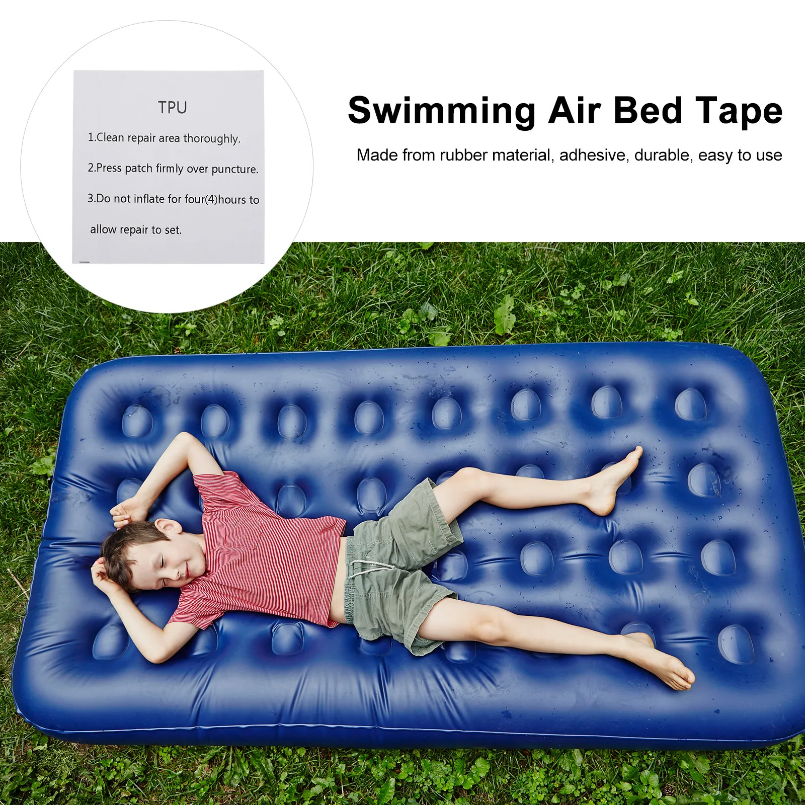 20 sheets Inflatable Pool PVC Halloween Christmas New Year Air Mattress Repair Patch Inflatable Repair Patches Tear