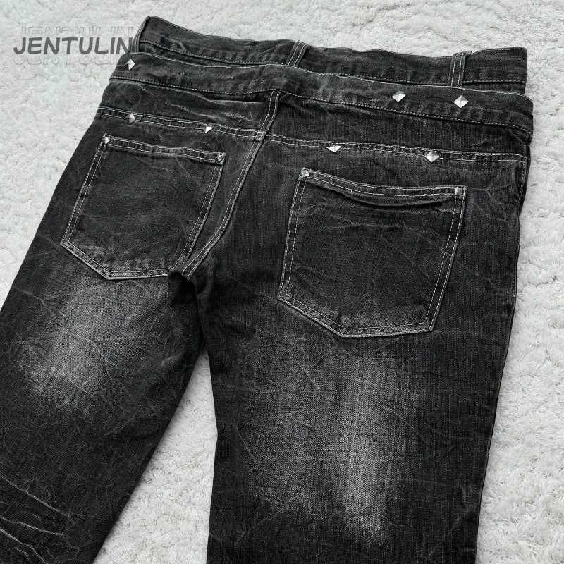 Y2K Retro Jeans Damaged Washed - đánh giá và giá Men'S Fashion Jeans And Boots