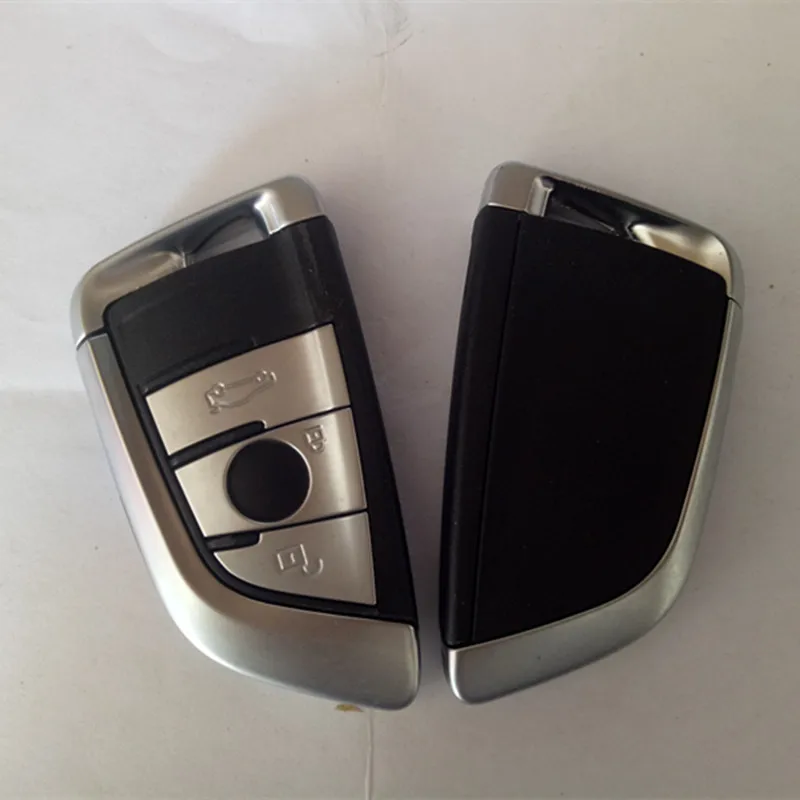 

2PCS 3Buttons Remote Car Key Keyless Entry Fob For BMW F CAS4 5 7 Series X5 X6 2014 2015 2016 With Insert Key