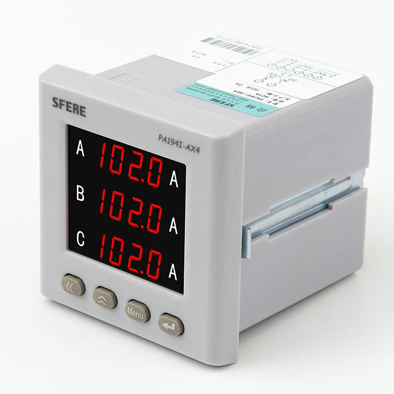 Jiangsu SF Electric PA194I-AX4 Intelligent Three Phase AC Ammeter Electrical Instruments and Meters