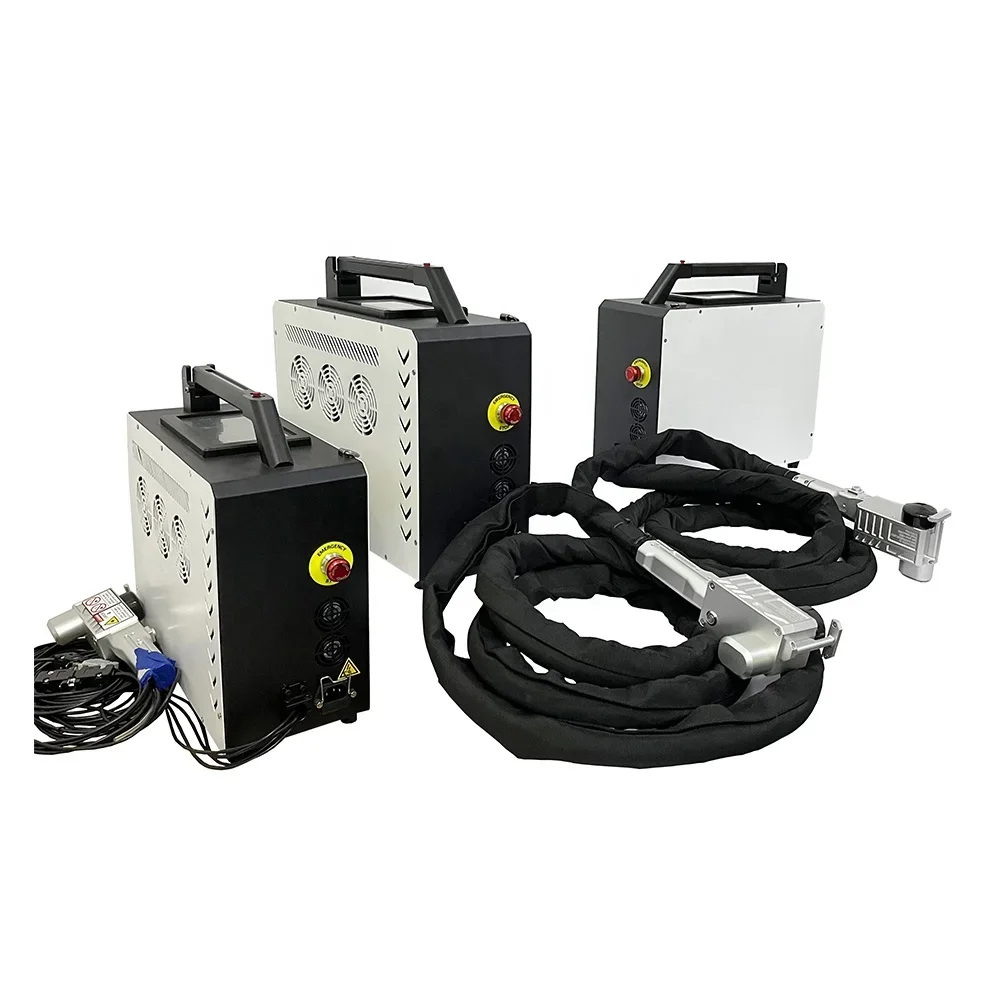 

Portable Backpack 50W 100W Pulse Cleaner Rust Paint Graffiti Removal Cleaning Machine