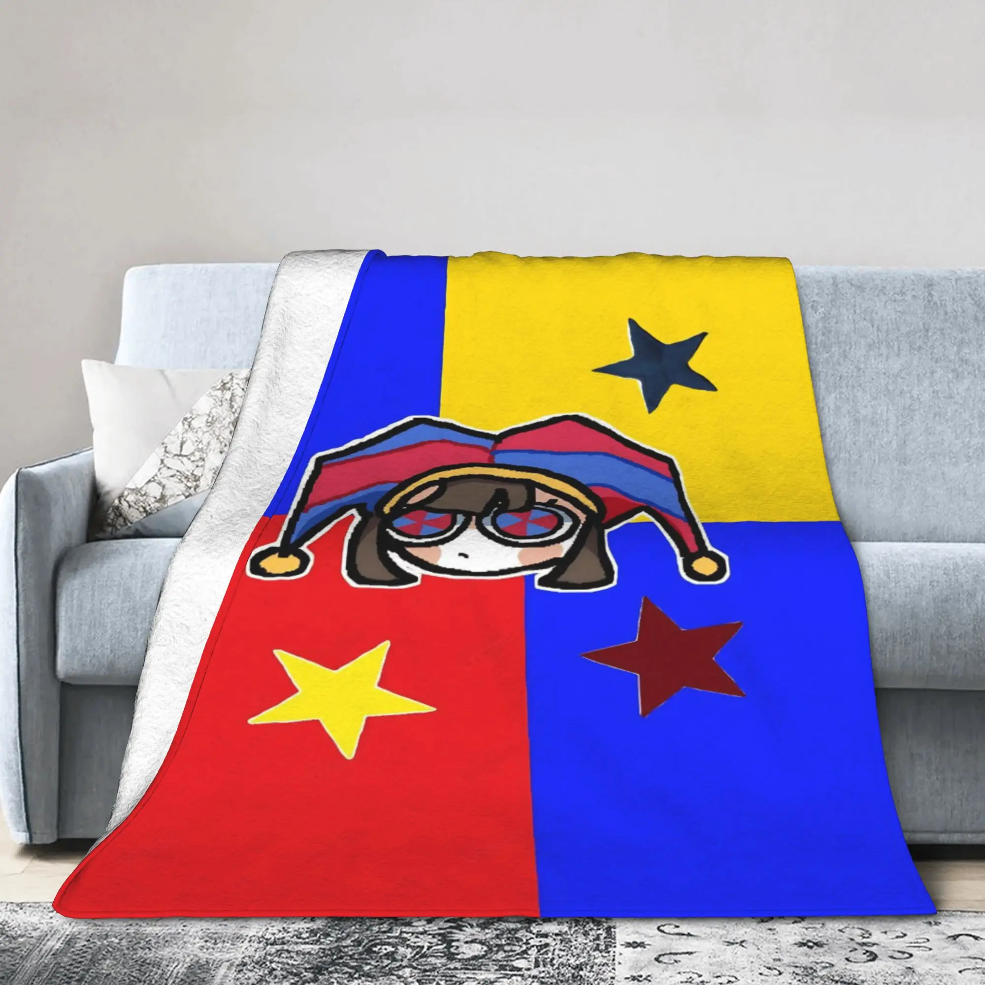 Cute Pomnis Blanket Flannel Decoration A-Amazings D-Digitals C-Circuse Super Warm Throw Blanket for Bedding Bedroom Bedspread