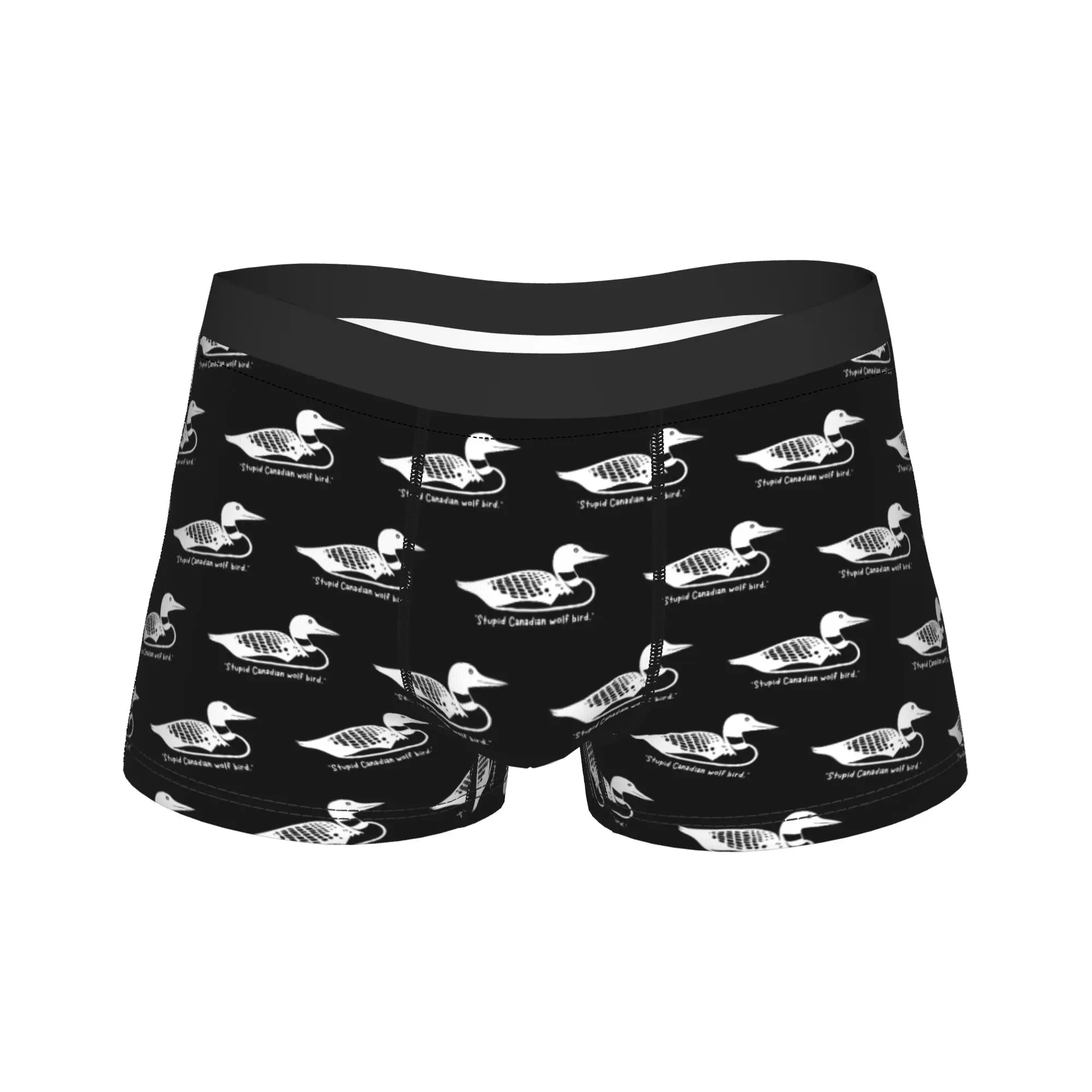 

Мужские трусы-боксеры Rivalry Loon с подогревом, шорты, нижнее белье из полиэстера, канадские спортивные романтические трусы Homme, забавные трусы S-XXL