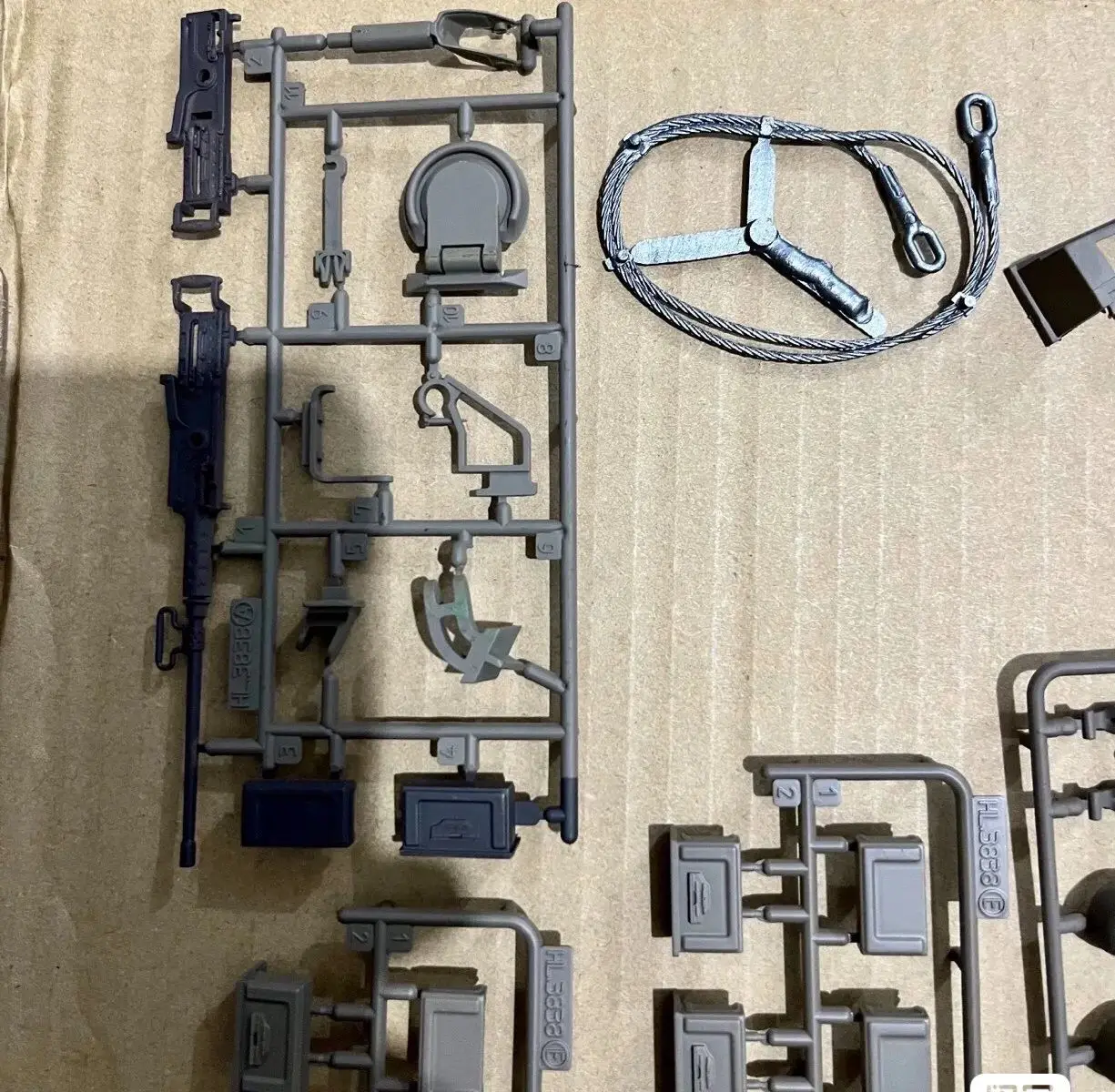 مجموعة أجزاء الديكور البلاستيكية لخزان Henglong 1/16 بمقياس الولايات المتحدة الأمريكية M26 Pershing RC 3838