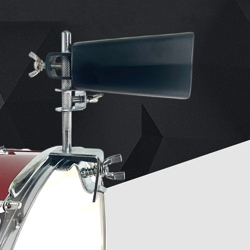

High Drum Set Cowbell Holder Cowbell Clamp For Bass Drum Easy Install Drum Kit Cowbell Bracket Resistant
