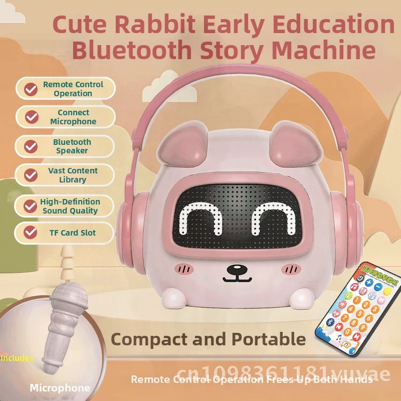 Baby Early Education Multifunctionele verhaalmachine Bluetooth-luidspreker Oplaadbaar babyjongens en meisjes Interactief leerspeelgoed