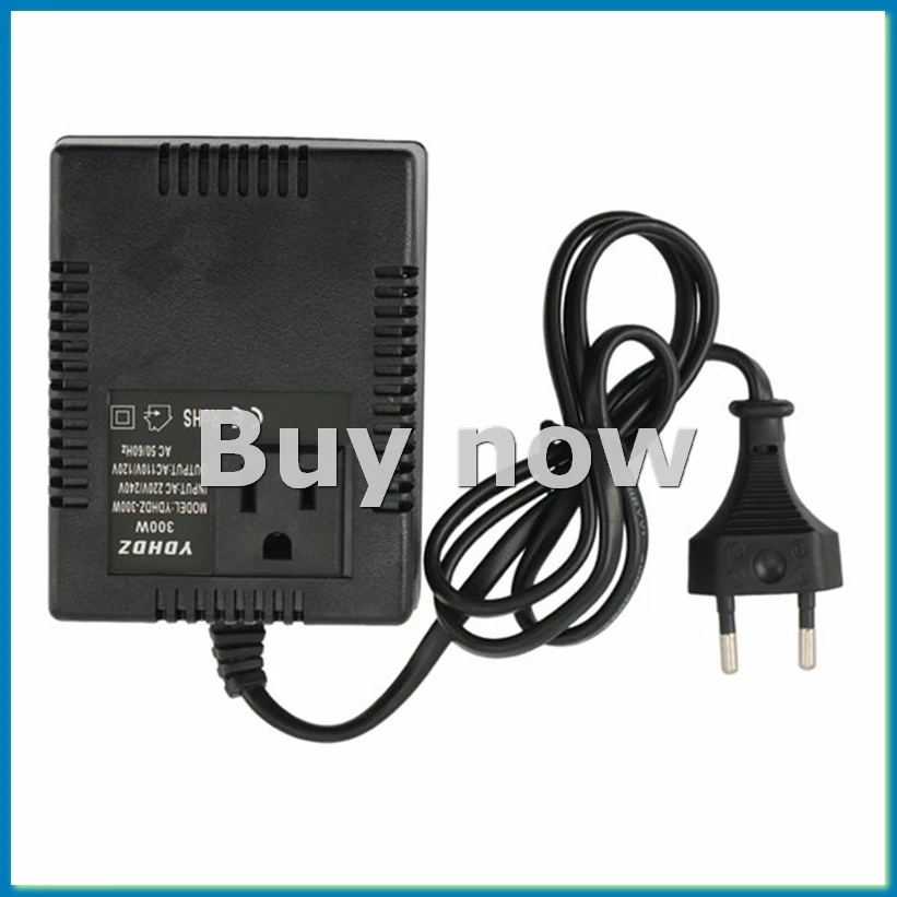 

Силовой трансформатор, регулятор напряжения 220 В до 110 В, преобразователь напряжения, понижающий трансформатор, 220, вилка европейского стандарта, инверт 300 Вт-A51M