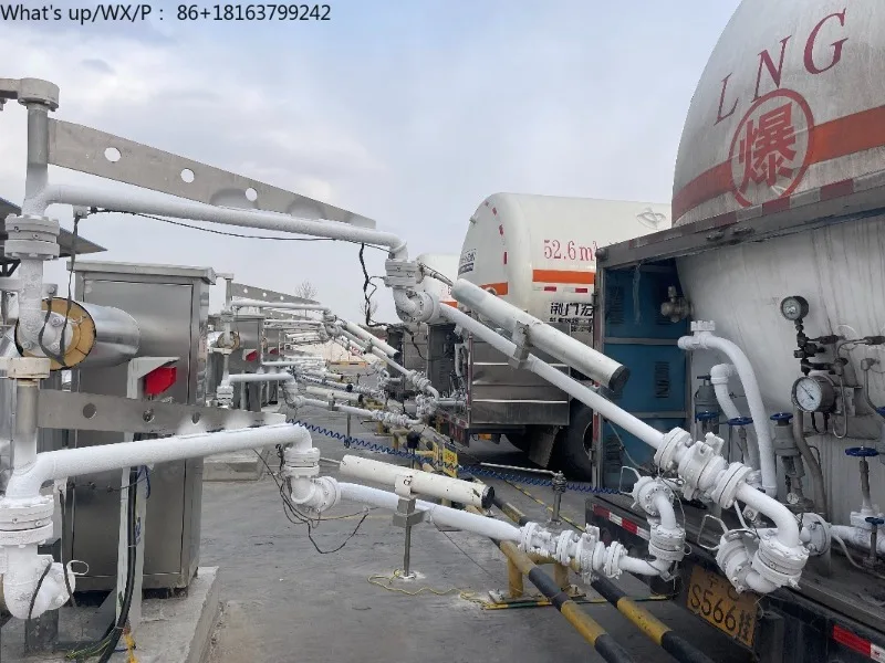 Low Temperature LNG Intelligent Loading Skid Installs Loading Arm Batch Controller Control Valve