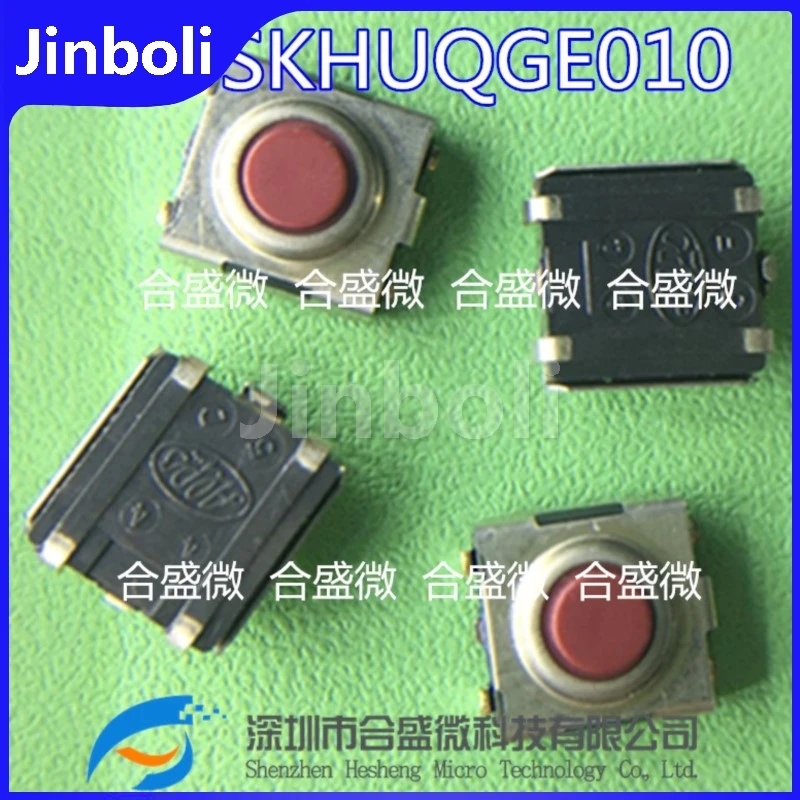 10PCS Neue Original SKHUQGE010 Wasserdicht Und staub-proof Tactile Tact Schalter 6*6*3,1 SMD 4Pin Gewickelt Fuß Taste micro-bewegung