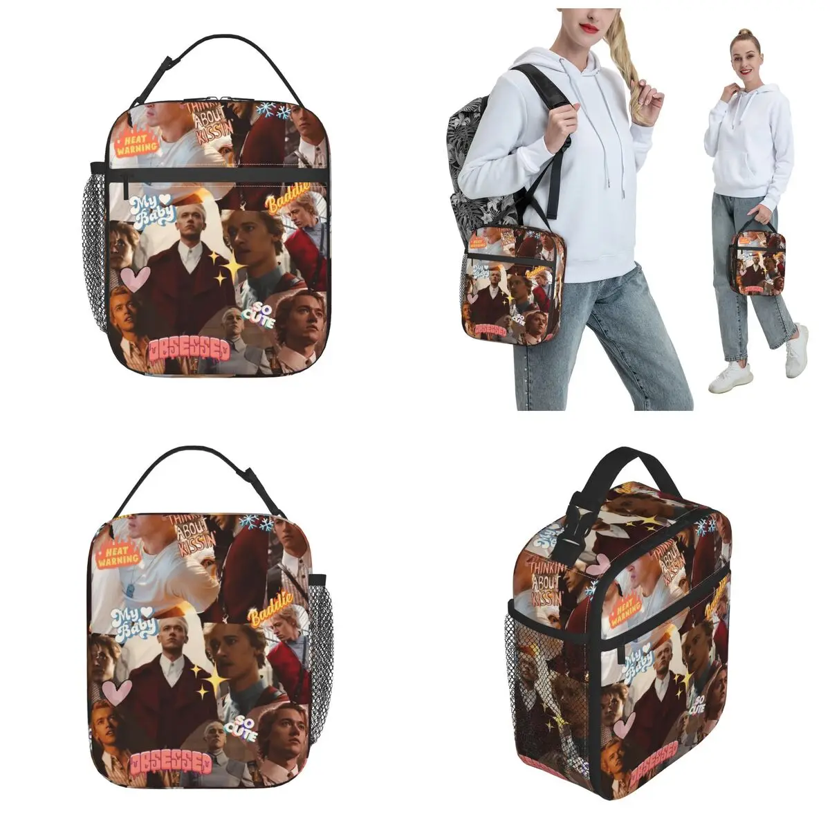 Lunch Box Coriolanus Snow Collage Accessories The Hunger Games Lunch Food Box Harajuku Cooler Thermal Lunch Box For School