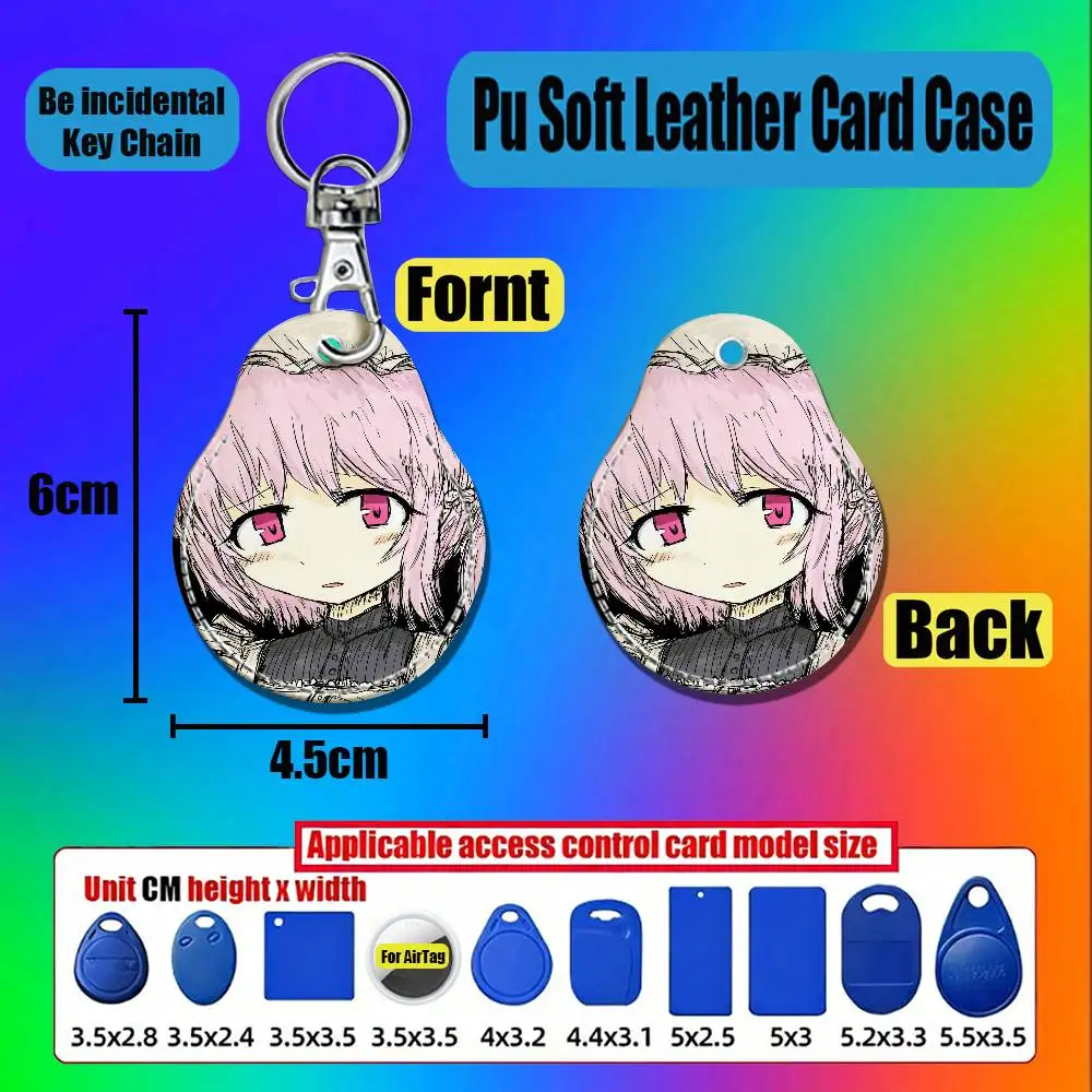 For BLACK SOULS 2 Alice Red Hood Mabel For AirTag Case Card Holder Keychain ID Credit Bank Access Badge For Air Tag Case Shell - view 3