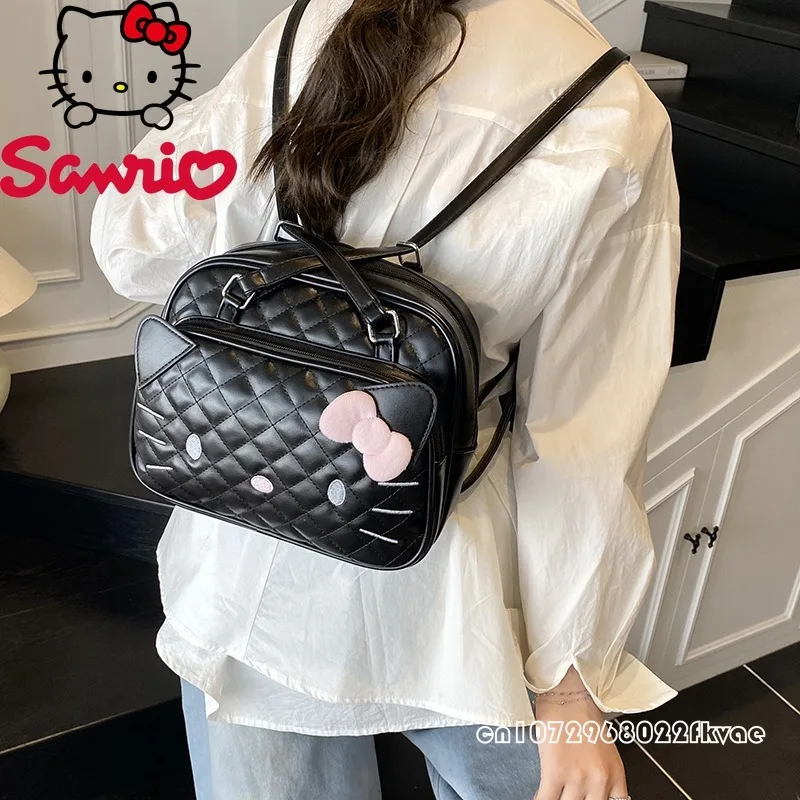 Hello Kitty 2025 New Women's Handbag Fashion High Quality Women's Backpack Casual Versatile Large Capacity Women's Shoulder Bag
