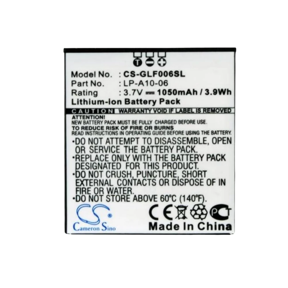 

Li-ion GPS, Navigator Battery for Golf Buddy, 3.7V, 1050mAh, Compatible Models: DSC-GB002, DSC-GB200, Pro, Pro Tour, Tour