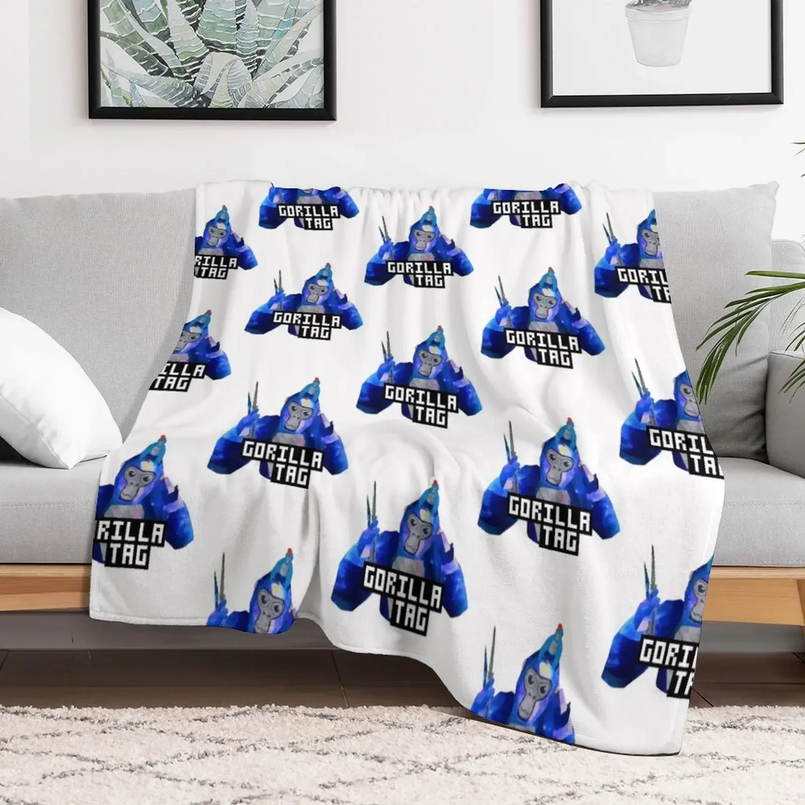 

Gorilla Tag Monkey Hat by POLKART Throw Blanket Blankets For Baby Bed Fashionable Blankets