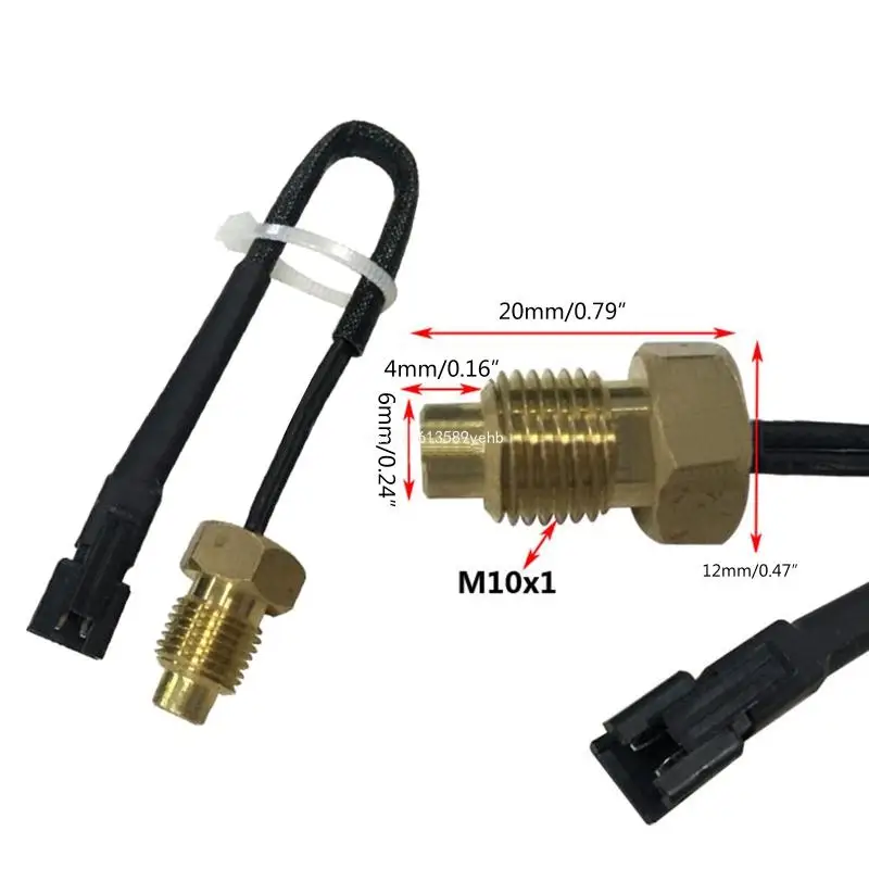 NTC 50k Motorrad Temp Sensor Sonde Digitaler Temperatur Sender SM-2A Stecker Dropship