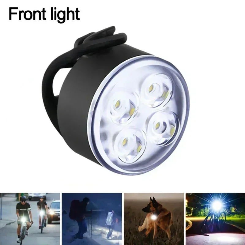 BUCKLOS 자전거 라이트 세트 충전식 후면 조명 전면 램프 방수 라이딩 헤드 라이트 USB MTB 미등 Led 1PC 사이클링 부품