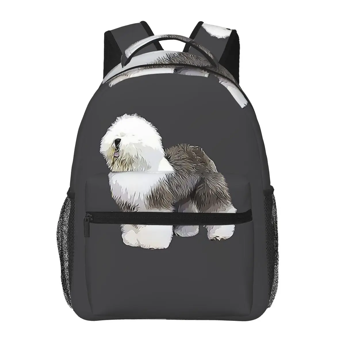 Old English Sheepdog Beauty Backpacks Boys Girls Bookbag Students School Bags Laptop Rucksack Shoulder Bag Large Capacity