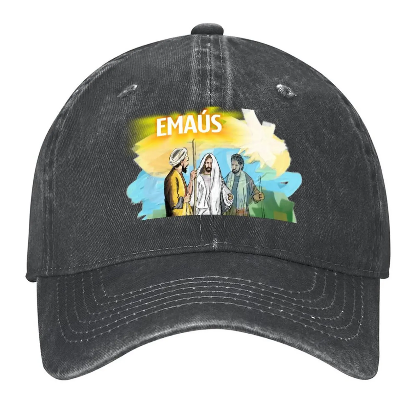 

Emmaus... Jesus Christ is Risen! Baseball Cap Thermal Visor Big Size Hat Hat Luxury Brand Snap Back Hat Male Women's