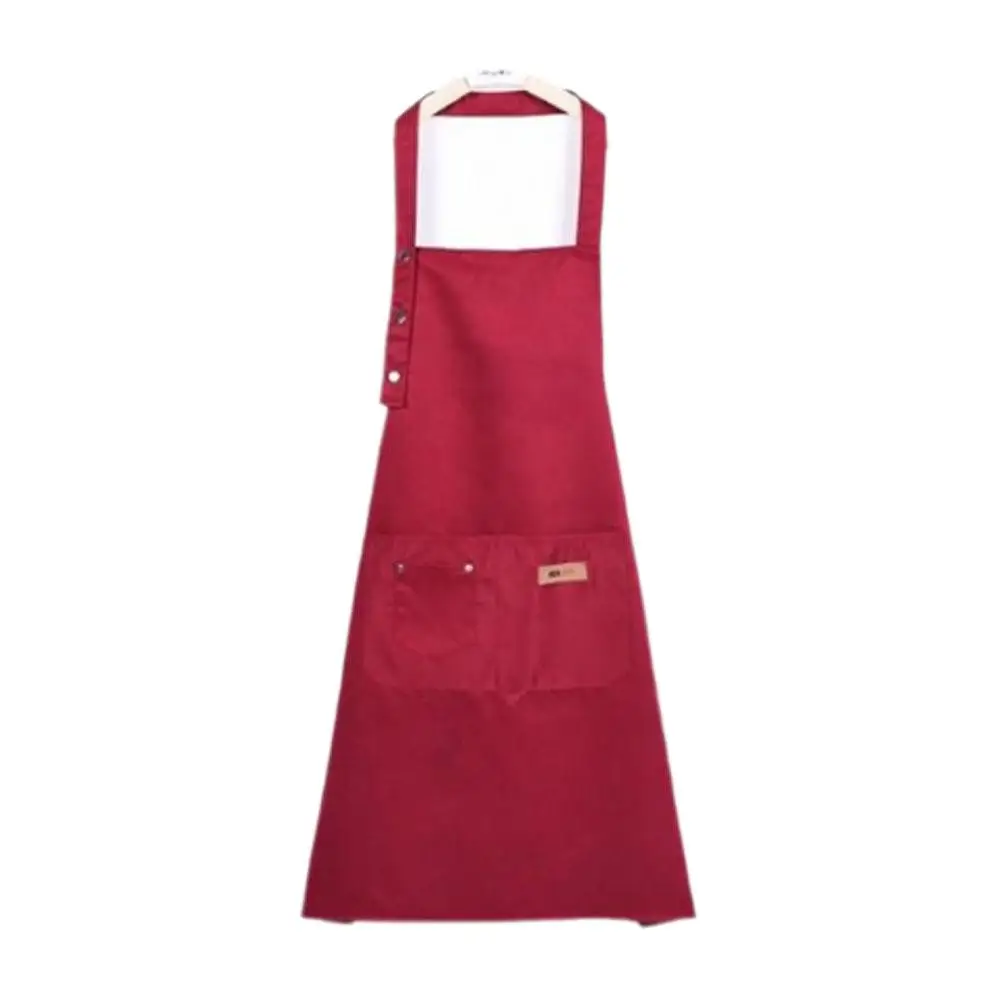 Kitchen Household Cooking Apron Men Women Oil-Proof Waterproof Adult Apron Polyester-cotton Canvas Long Smock Kitchen Accessorie