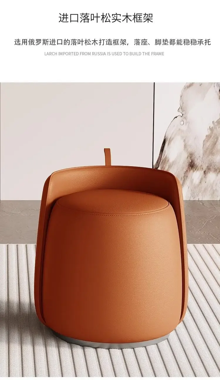 Luxury Minimalist Dressing Stool for Vanity Shoe Changing Living Room Seating & Footrest Versatile Multipurpose Stool