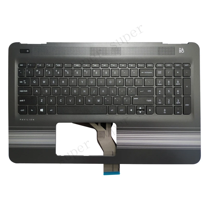 NUEVO Reposamanos para HP Pavilion 15AU 15-AU con Teclado SIN Retroiluminación 856026-001 US