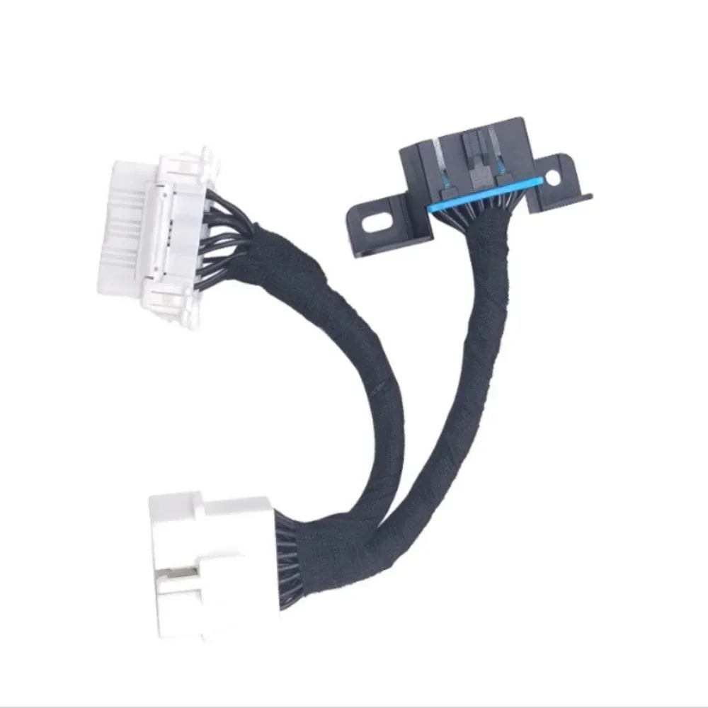 NEW 16pin OBD2 Splitter Extension Cable Electronic Wire Connector Tool One Male Two Female Y Cable OBD Splitter Extension Tool