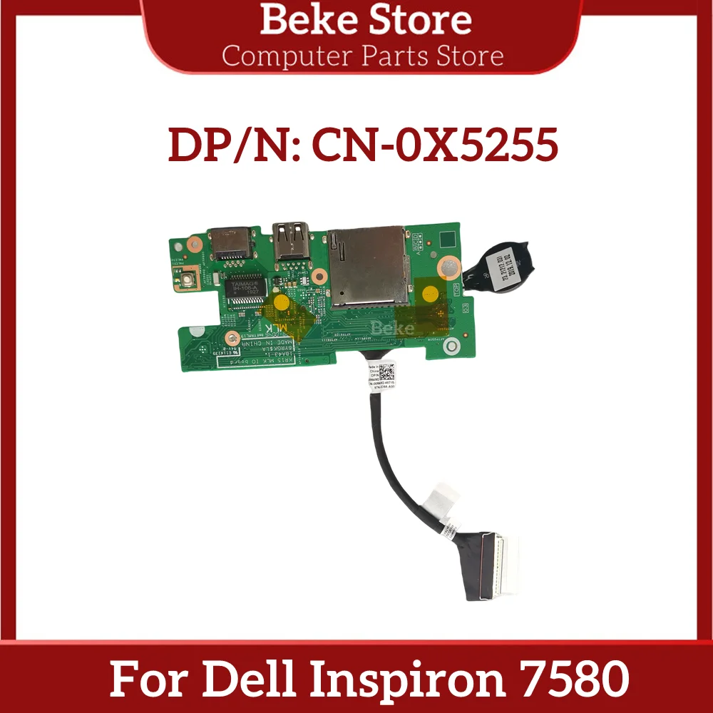 

Beke New Original For DELL Inspiron 15 7580 Power Button USB SD Card Reader IO Circuit Board 0X5255 CN-0X5255 X5255 Fast Ship