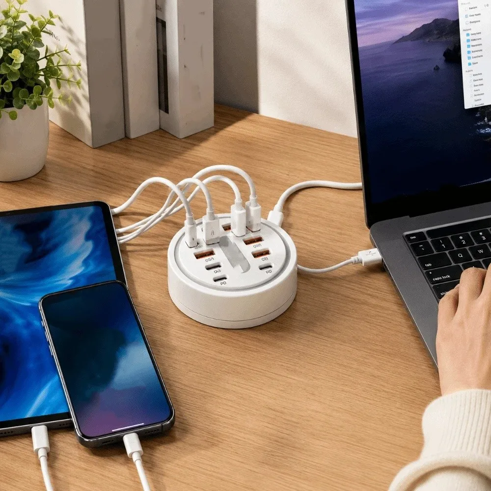 USB-A Interface Portable Expansion Dock Type-C Interface Compact Design Fast Charging Converter Durable Materials