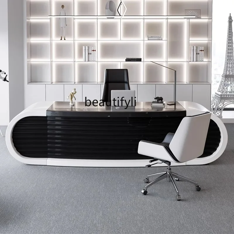 

Creative Technology Wind Painting Fashion Manager Supervisor President Boss Desk Office Desk Chair