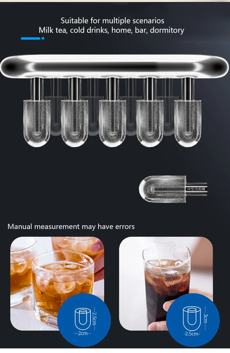 ASAS Household Portable Counter Top Ice Maker Automatic Ice Maker Machine   Low Noise Easy to Operation