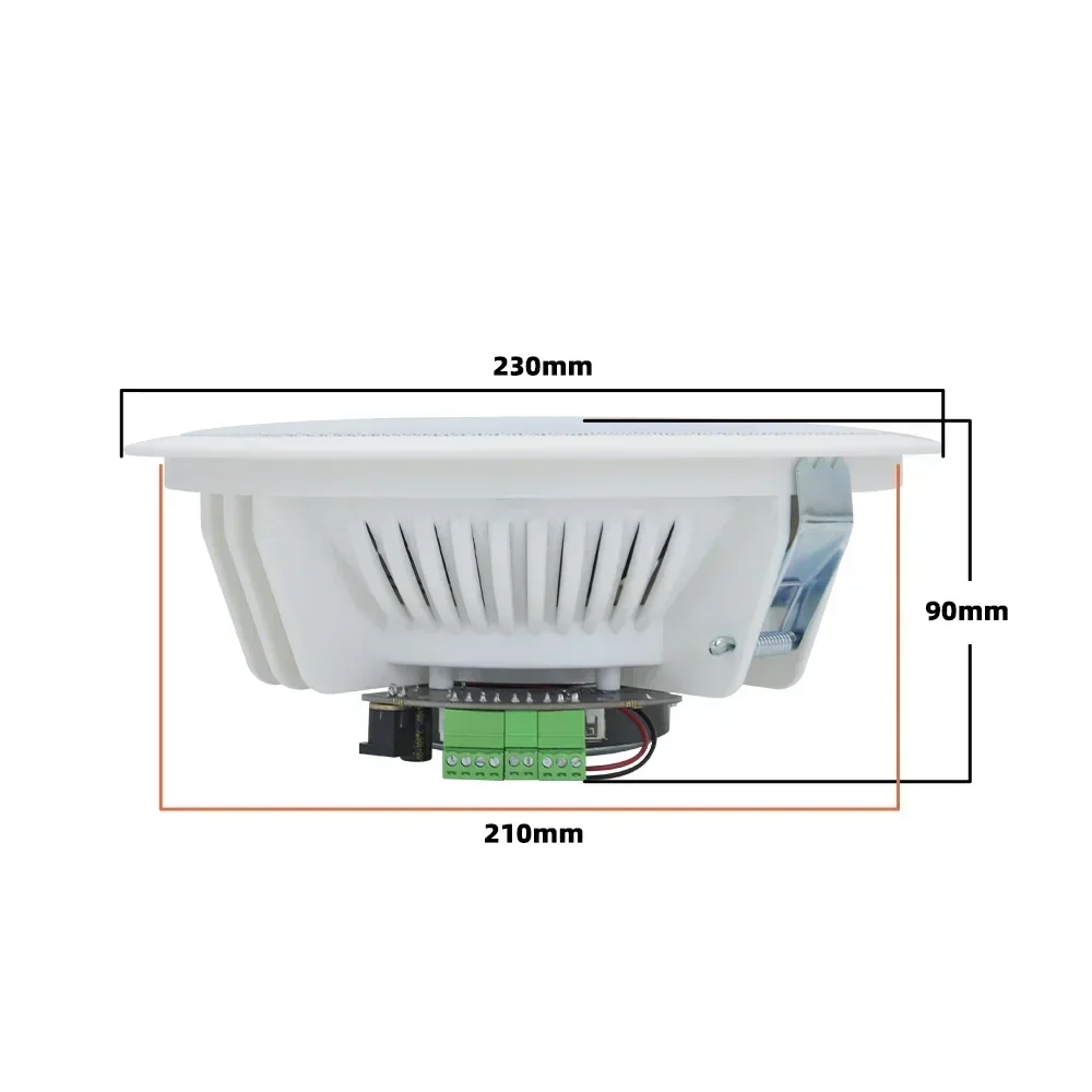 8 inch Bluetooth-plafondluidspreker Ingebouwde digitale klasse D-versterker 20 W stereoluidspreker Home Sound System Audio Residentieel