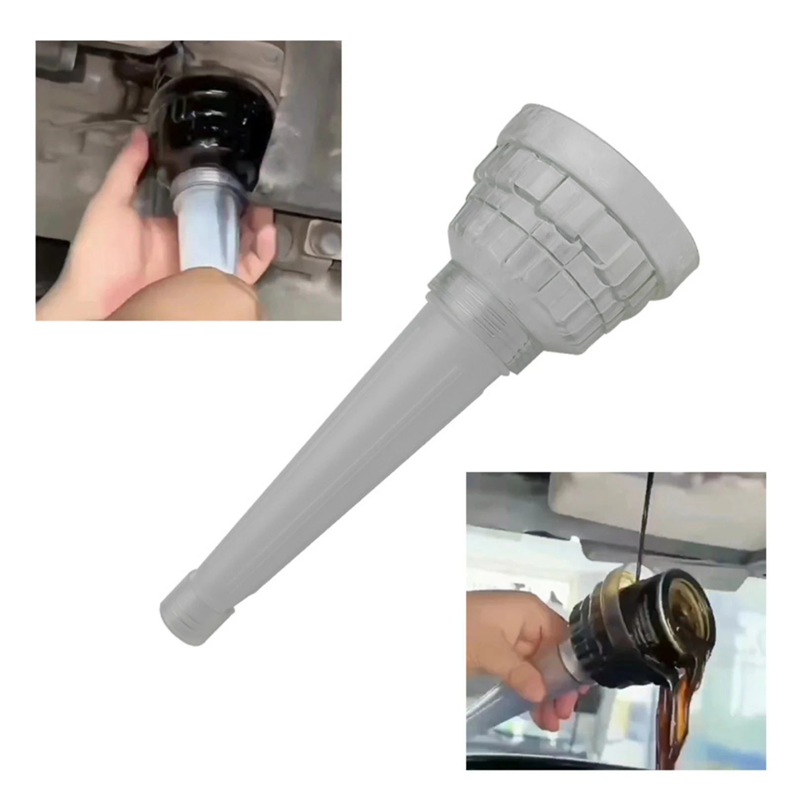 Automotive Oil Change Funnel Equipment Oil Funnel Fill Funnel Tool Gasoline Engine Funnel for Automotive Car Refueling Funnel