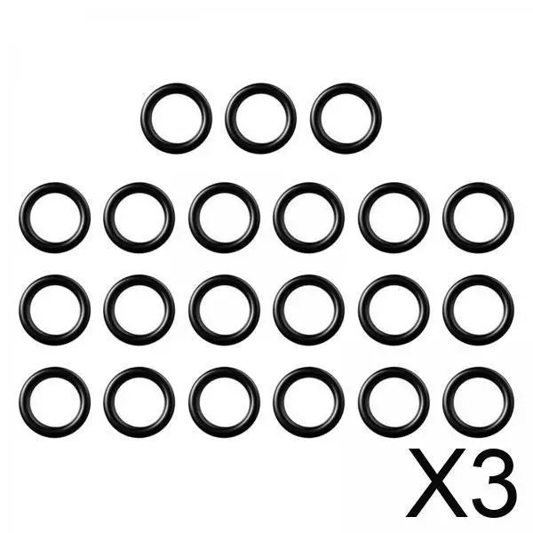 

3x20Pcs Power Pressure Washer O Rings for 1/4" Quick Coupler Replacement Black