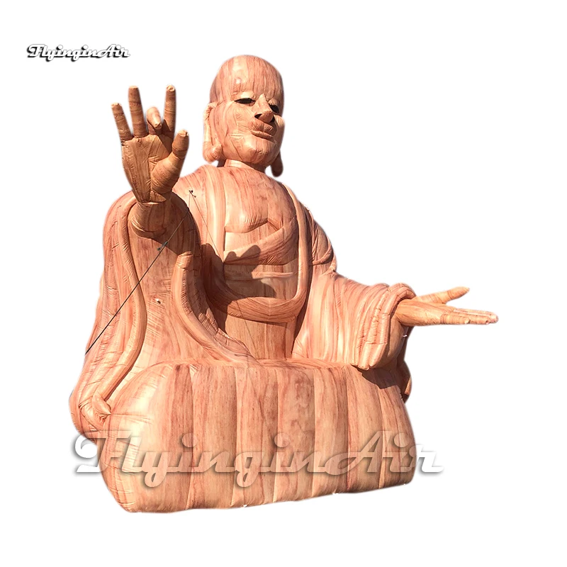 5m Customized Outdoor Inflatable Buddha Statue Figure Sculpture Replica Stage Background Decorations