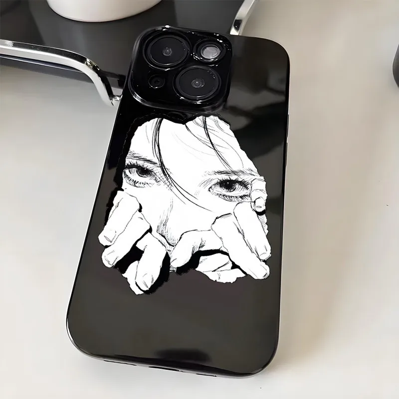 Staring at a girl Phone Cases For Samsung galaxy s26 s25 s24 s24plus s24ultra s23 s22 s21 s20plus s20 s23fe s20fe Cover