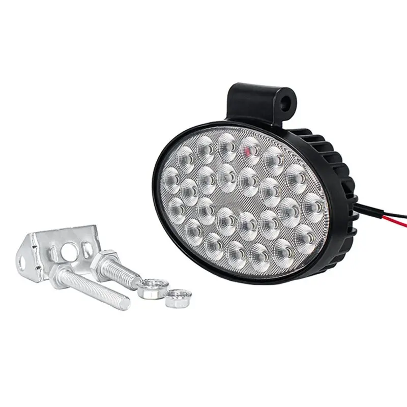

For Tractor Truck Motorcycle ATV UTV 4Inch Oval Led Work Light 50W Waterproof Flood Light For SUV Pickup Boat Offroad