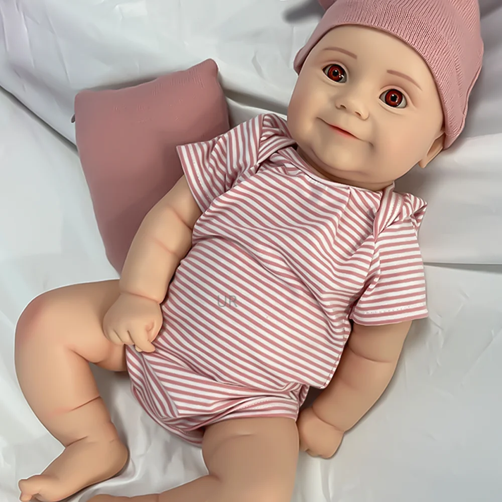 20 Inch Like Real Newborn Baby Size Heavy Silicone Reborn Dolls Artist Diy Hand-Made Unpainted Soft Spain Baby Girl Prototype