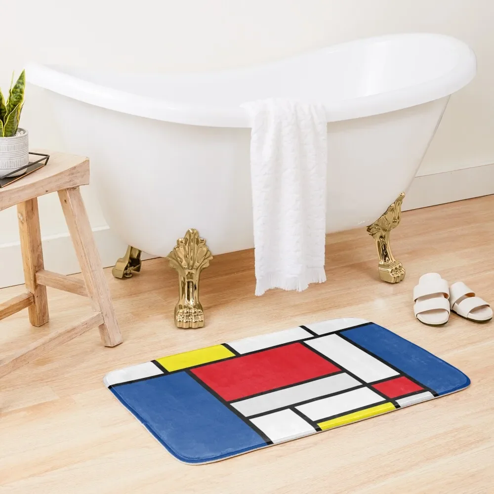 

mondrian minimalist de stijl modern art abstract design new Bath Mat Bathtub Anti Slip Anti-Slip Bathtub Mat