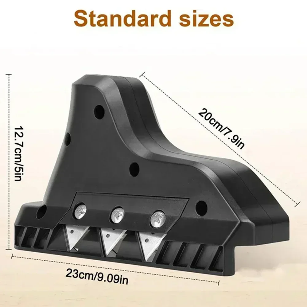 Plasterboard Quick Cutter, Hand Plane Wood Plasterboard Edger Board Drywall Edge Chamfer Woodworking Chamfering Hand Planer, 45° view 5