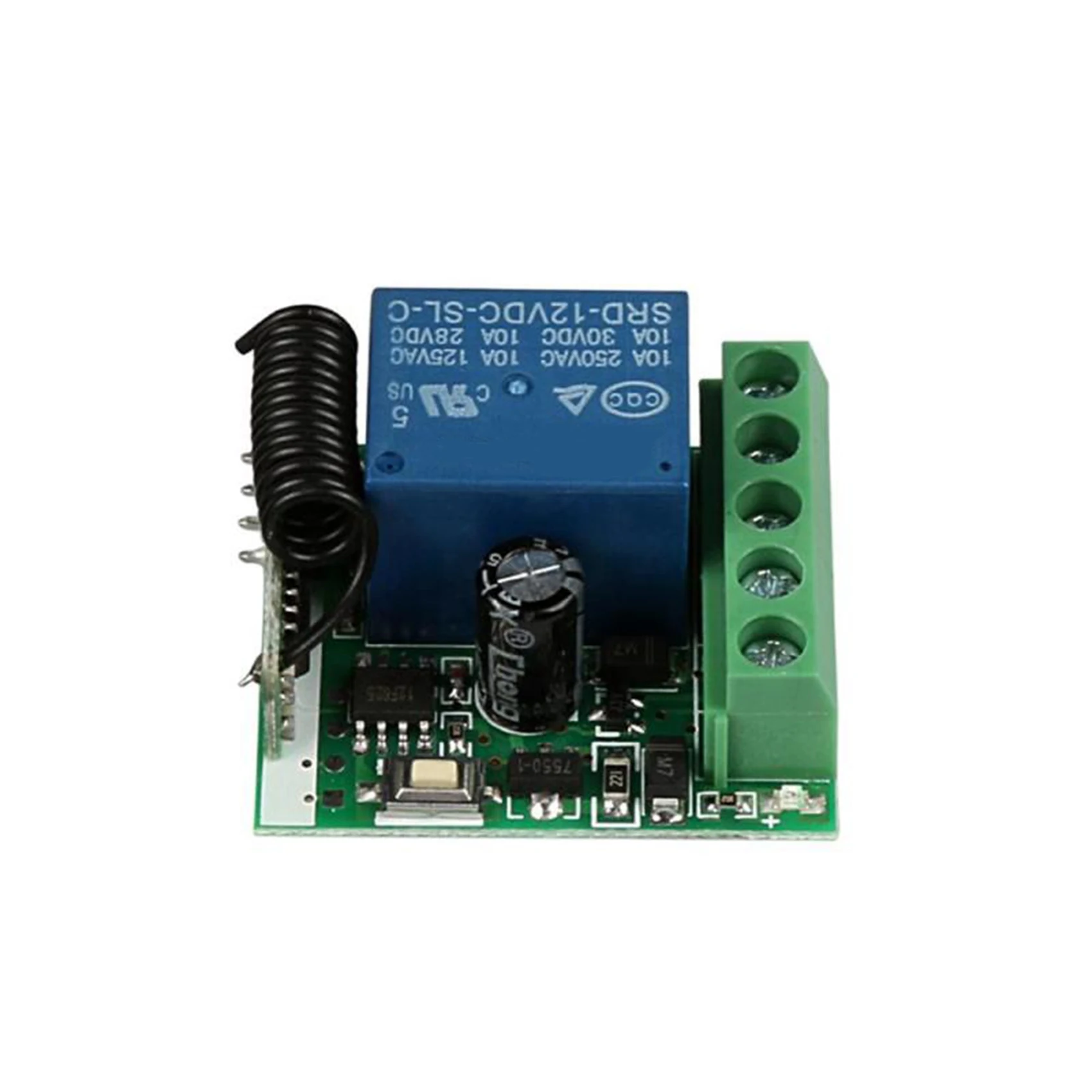N75R-4X DC 12V 1CH 433Mhz Universal Wireless Remote Control Switch RF Relay Receiver 433 Mhz Transmitter Button Module DIY