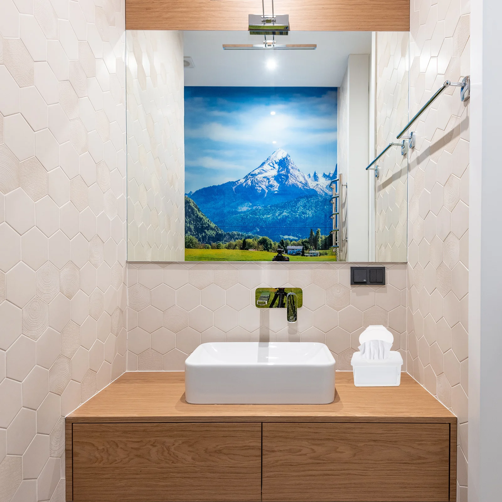 Dispensador de toallitas, soporte de toallitas para bebé, estuche de pañuelos portátil, Material PP, duradero, recargable para uso en viajes en casa, oficina