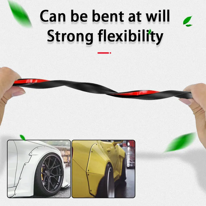 SEAMETAL 10m Car Rubber Sealing Strip T-shape Small Slanted Auto Seal Weatherstrip Car Bumper Fender Flare Arch Trim Sealants