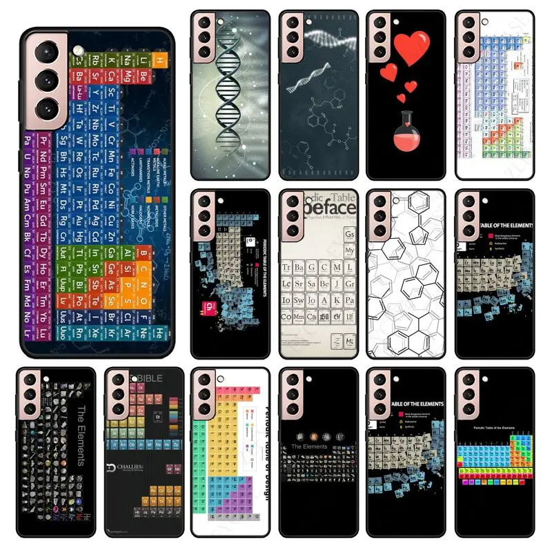 Chemistry Periodic table Phone Case For samsung galaxy S24 ULTRA S23PLUS S21 S20fe S20ULTRA S21Fe S22PLUS S23ULTRA Coque