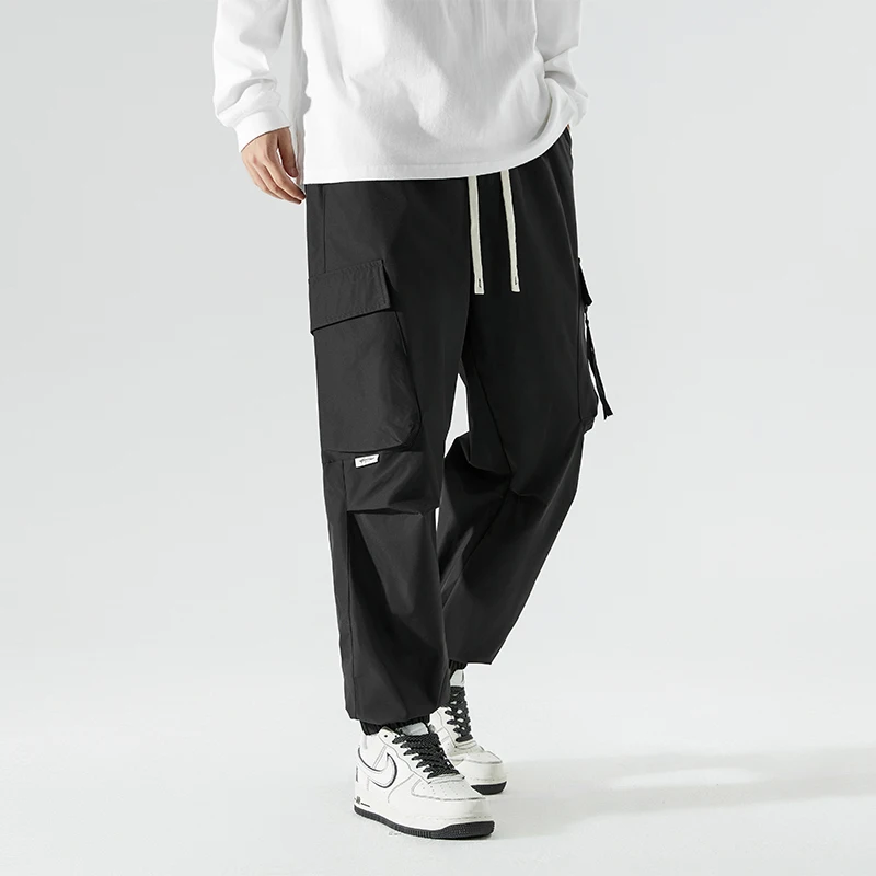 Men's Loose Quick Dry Wide Leg Straight Leg Casual Pants Breathable Outdoors Sports and leisure commuting style pants