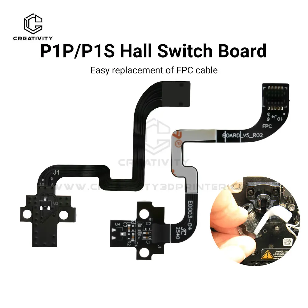 For P1S P1P Hall Switch Board Extruder Filament Sensor Replacement Parts For P1 Series 3D Printer
