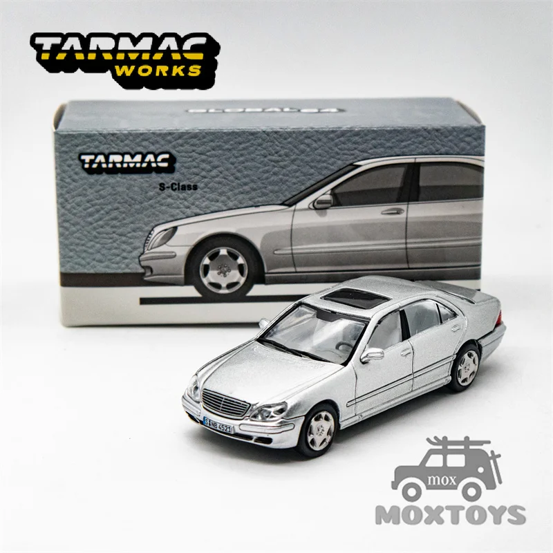 Tarmac Works 1:64 S-클래스 브릴리언트 실버 메탈릭 다이캐스트 모델 자동차