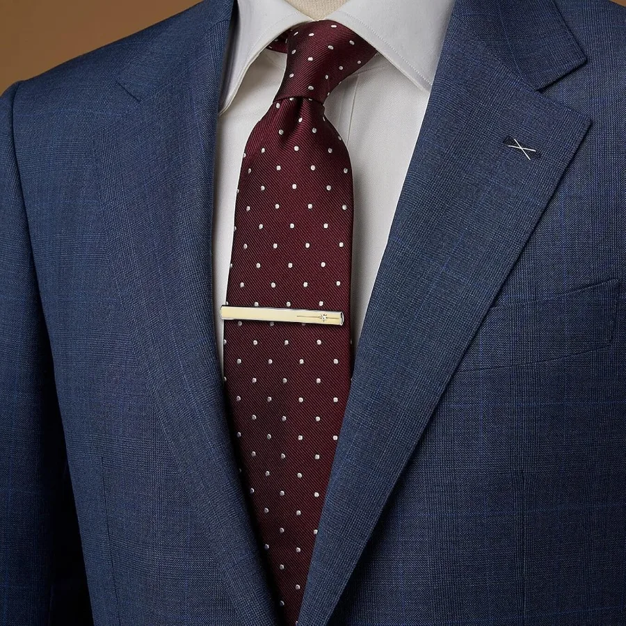Elegante fermacravatta da 1,5 2 pollici per uomini e ragazzi Set di gemelli ed fermacravatta alla moda, perfetto per eventi formali, riunioni d'affari e